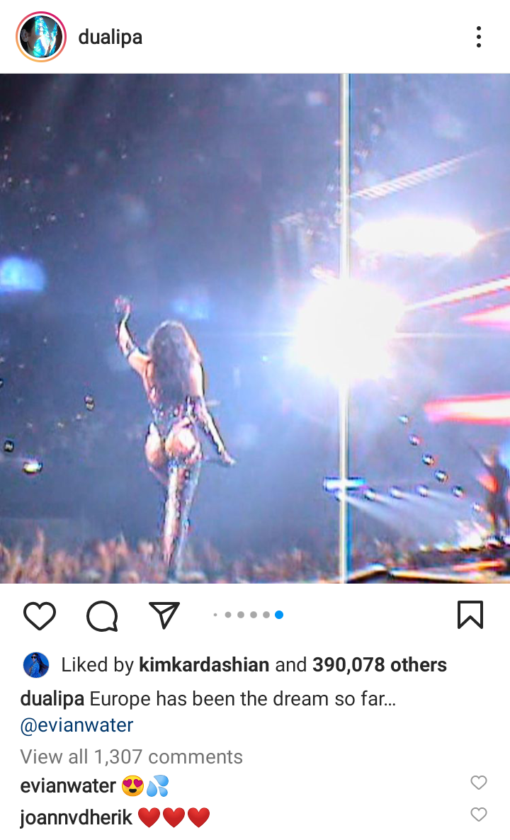 Kim Kardashian reacts to Dua Lipas photos