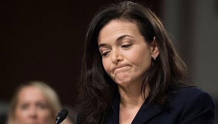 Sheryl Sandberg steps down as the chief operating officer of Facebook parent company Meta. Photo: AFP/file