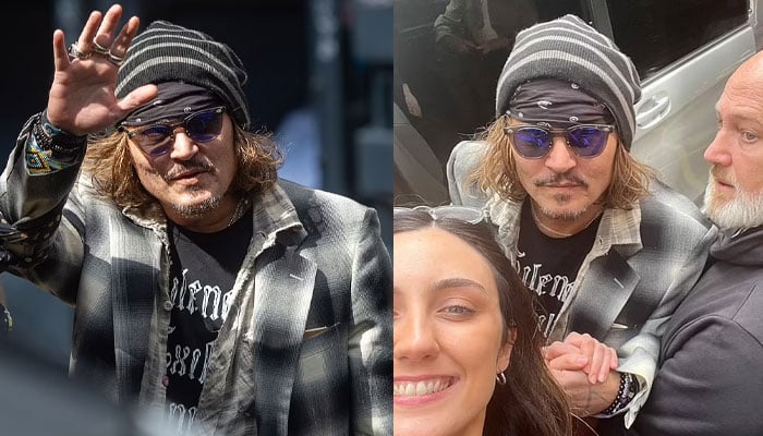 Johnny Depp mobbed by fans as he arrives in Glasgow after winning trial