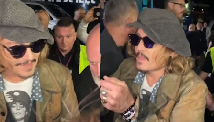 Johnny Depp jokes with child about finger he claims Amber Heard severed