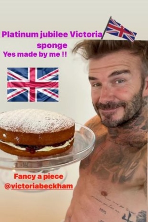 David Beckham gets into Platinum Jubilee celebration spirit, bakes delicious cake