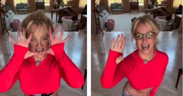 Britney Spears is blowing up the internet with a new dance video