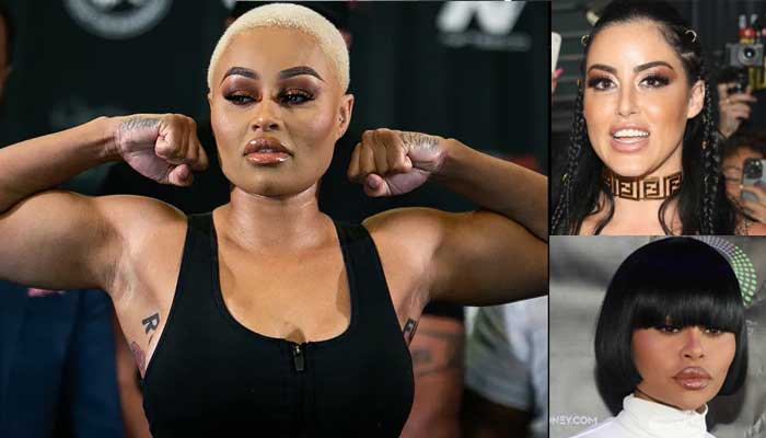 Blac Chyna and Alysia Magen come face-to-face for the traditional weigh-in and trash talk moment