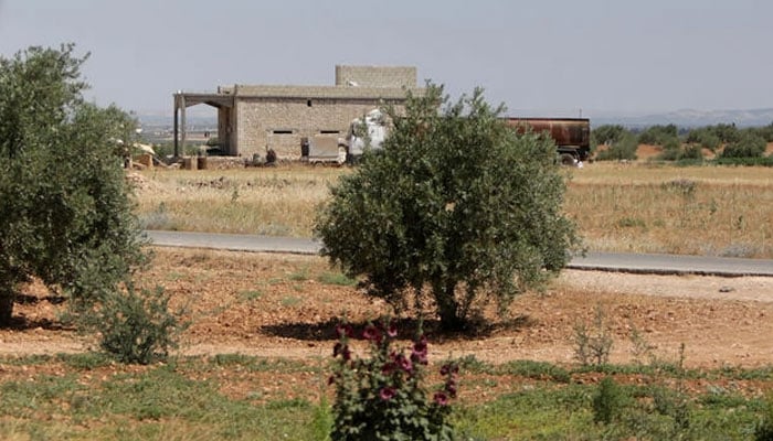 The building where US coalition forces conducted an overnight airborne operation to capture an Islamic State group bombmaker, in the village of Hmeirah in the north of Syrias Aleppo province on June 16, 2022. Photo: AFP