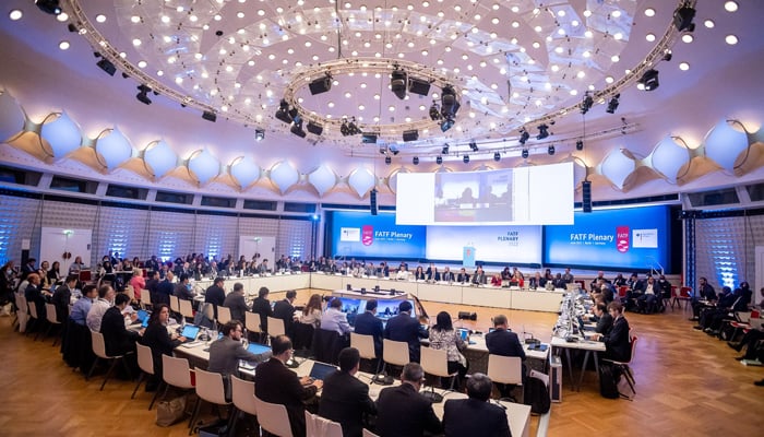Delegates from governments around the world and partner organisations participate in the Financial Action Task Force’s (FATF) plenary in Berlin, Germany, on June 17, 2022. — Twitter/ FATFNews