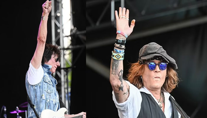 Johnny Depp sends fans into frenzy as he joins Jeff Beck on stage