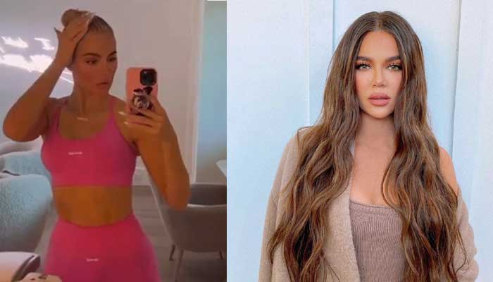 Khloe Kardashian shows off her flat abs in sizzling outfit as she shares new selfie