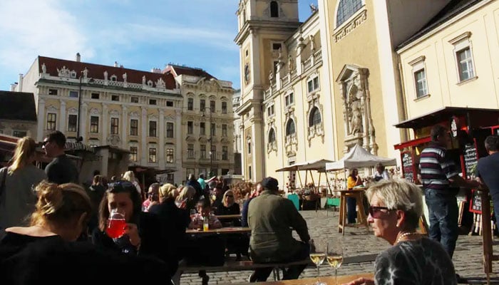 A beautiful square in Vienna. Photo: Agencies