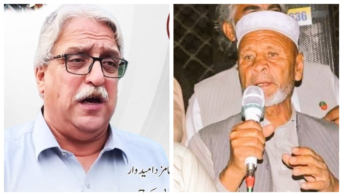 ANP candidate Hussain Ahmed and PTI candidate Fazl Mula. — Twitter/ANP/PTI Politics