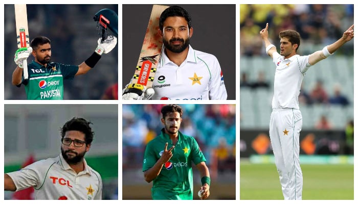 Pakistan’s all-format captain Babar Azam, along with Hasan Ali, Imam-ul-Haq, Mohammad Rizwan and Shaheen Shah Afridi have been awarded both red and white-ball contracts. -File