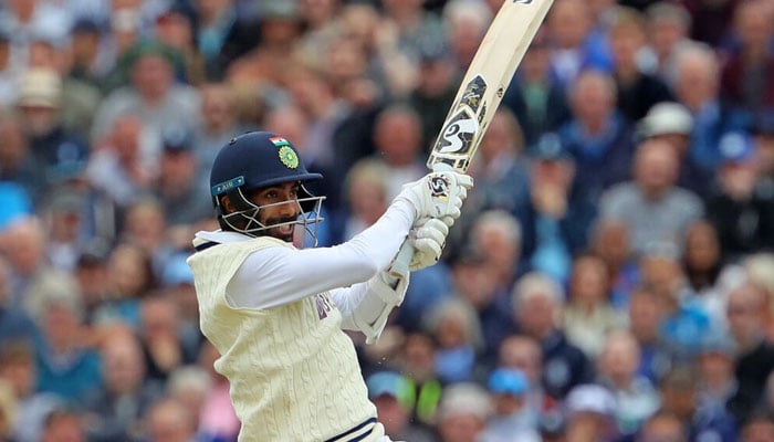 Blazing hitting - India captain Jasprit Bumrah. Photo: AFP