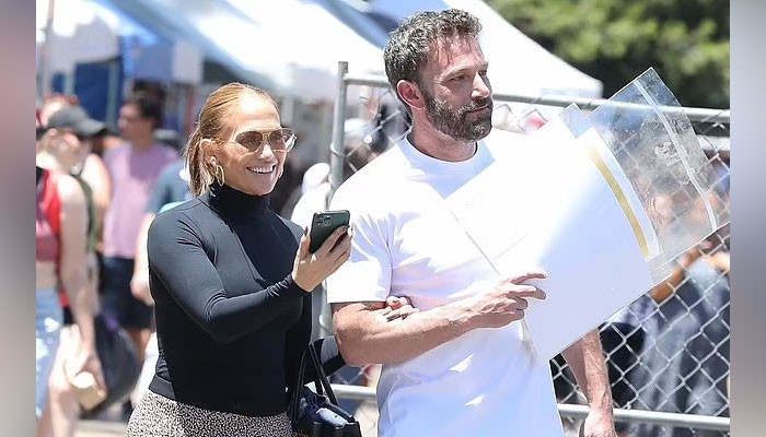 Jennifer Lopez 'all smiles' as she cosies up with Ben Affleck during recent LA outing: Pics