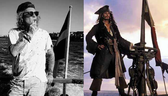 Johnny Depp takes fans on a trip down memory lane with his new ship photo