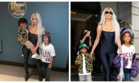 Kim Kardashian all smiles with her children, photos win hearts