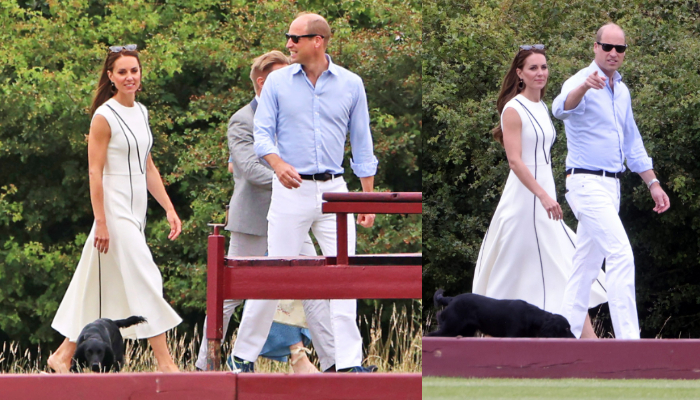 Prince William and Kate Middleton stepped out to attend a charity polo match on July 6 with a very special guest