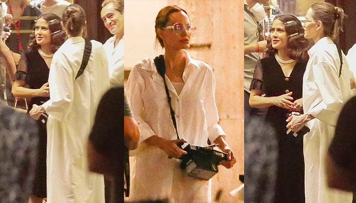 Angelina Jolie hits streets of Rome as she directs Salma Hayek: pics