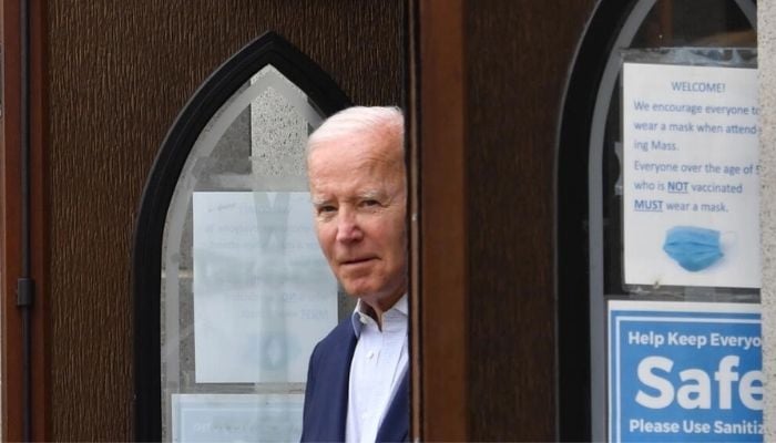 US President Joe Biden, shown here leaving a church in Delaware on July 9, 2022, said he is seeking to strengthen the US partnership with Saudi Arabia. — AFP