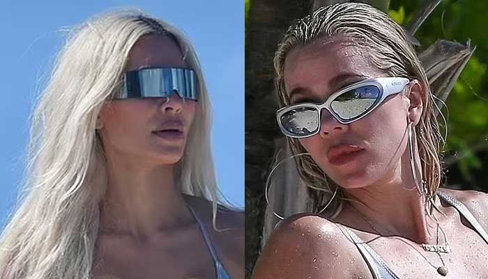 Kim Kardashian and Khloe set pulses racing as they share new sizzling beach pics