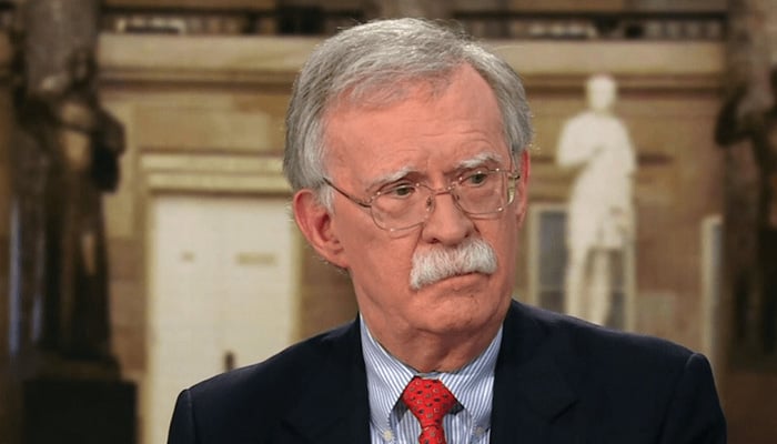 Former US national security advisor John Bolton during an interview with CNN. Screengrab