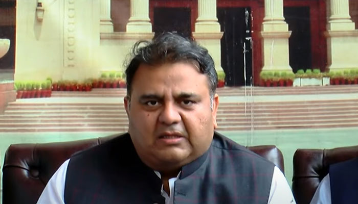 PTI leader and former minister for information and broadcasting Fawad Chaudhry. — Screengrab via YouTube/Ham News