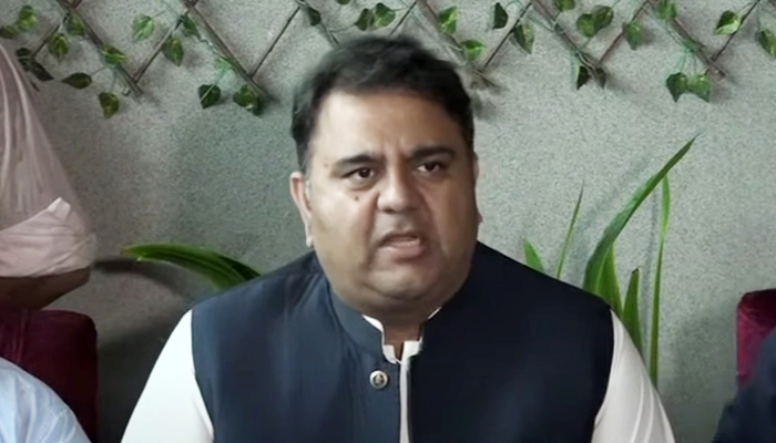 PTI leader Fawad Chaudhry addresses a press conference in Islamabad on July 14, 2022. — Screengrab from YouTube/GNN