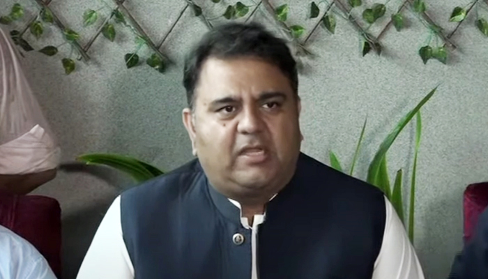 PTI leader Fawad Chaudhry addresses a press conference in Islamabad on July 14, 2022. — Screengrab from YouTube/GNN