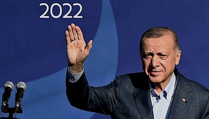 Turkish President Recep Tayyip Erdogan has renewed his threat to freeze Nato membership bids from Finland and Sweden. Photo: AFP/File