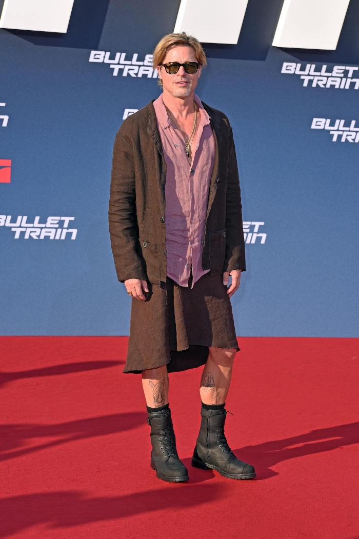 Brad Pitt explains his bold skirt statement at ‘Bullet Train’ Berlin premiere