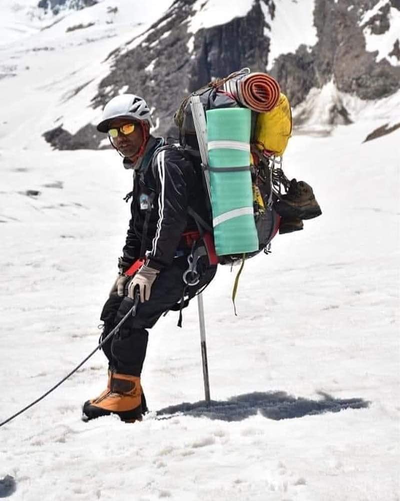 Climber Ahmed Hussain.