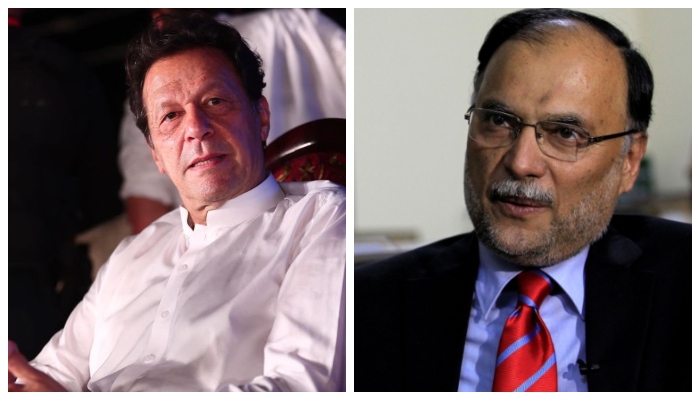 Imran Khan suggesting reconciliation as noose tightens in foreign funding case: Ahsan Iqbal