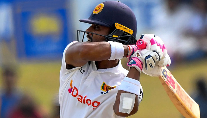 Sri Lanka’s Dinesh Chandimal plays a shot during the first day of the second cricket Test match between Sri Lanka and Pakistan at the Galle International Cricket Stadium on July 24, 2022. — AFP