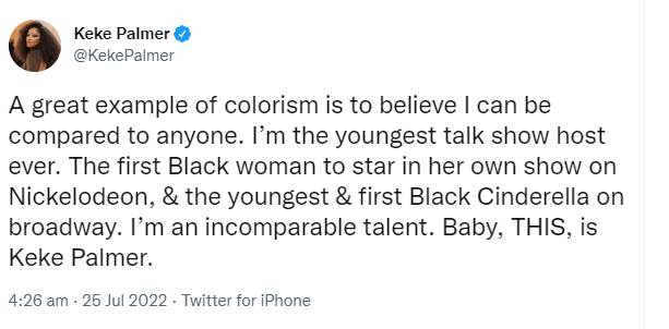 Nope star Keke Palmer hits back at viral tweet on comparing her to Zendaya: Check out