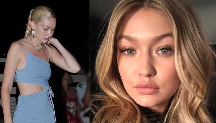 Gigi Hadid stuns in yellow mini-dress and matching cape as she attends her  Maybelline launch party in London