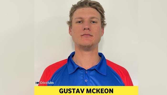French opening batter Gustav Mckeon.