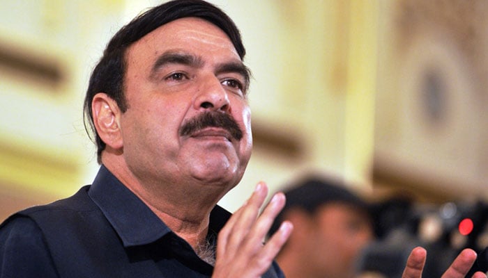 Former interior minister Sheikh Rasheed. -APP/File