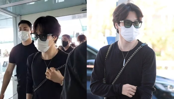 Fans caught sight of BTS Jimin at the airport