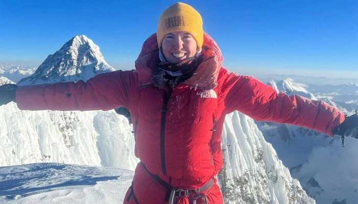 British climber Adriana Brownlee summits K2. — Photo by author
