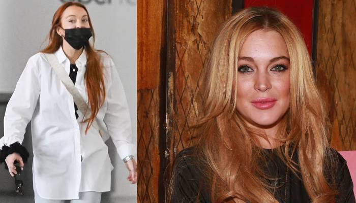 Lindsay Lohan keeps it casual and comfy at airport, spotted first time with hubby: Photo