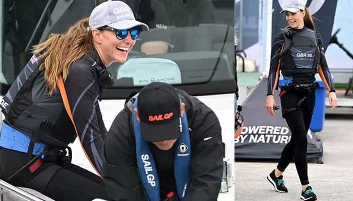 Kate Middleton stuns as she flaunts her athletic physique during a thrilling sailing exhibition race