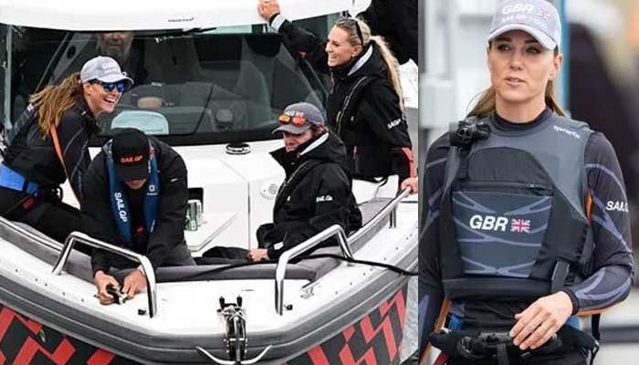 Kate Middleton stuns as she flaunts her athletic physique during a thrilling sailing exhibition race