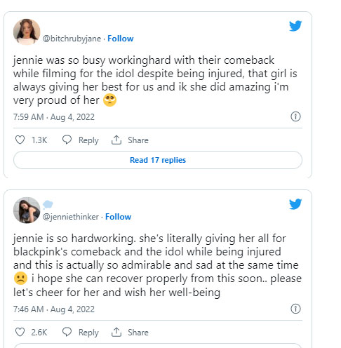 BLACKPINK Jennie braves through injury during The Idol shooting