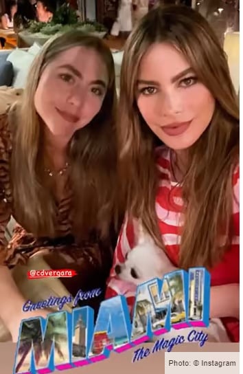 Sofia Vergara looks stunning as she reunites with lookalike mother in Miami