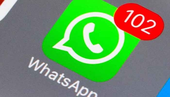 The image shows a WhatsApp logo.