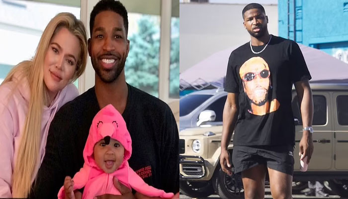 Tristan Thompson seen for first time since birth of baby boy with Khloe