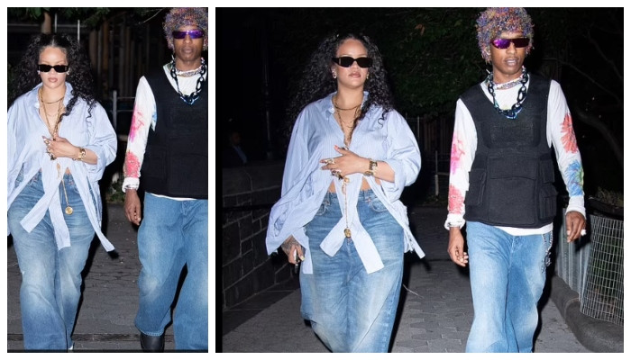 Rihanna, A$AP Rocky exude couple goals as they go for late night stroll