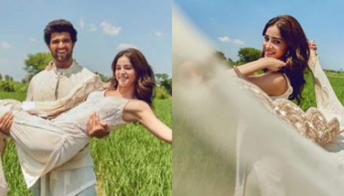 Anaya Panday and Vijay Deverakonda recreated a scene from DDLJ to promote their new song Coka 2.0