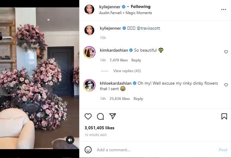 Travis Scott showers Kylie Jenner with gorgeous flowers on her milestone birthday