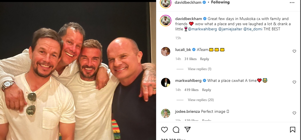 David Beckham looks dashing in new snap