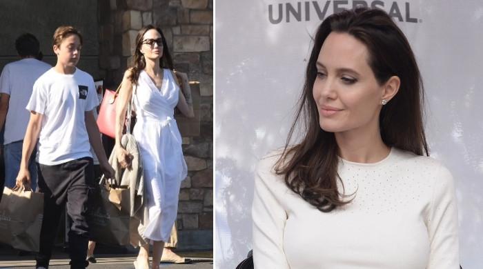 Angelina Jolie Pairs Christian Dior with Valentino for a Shopping