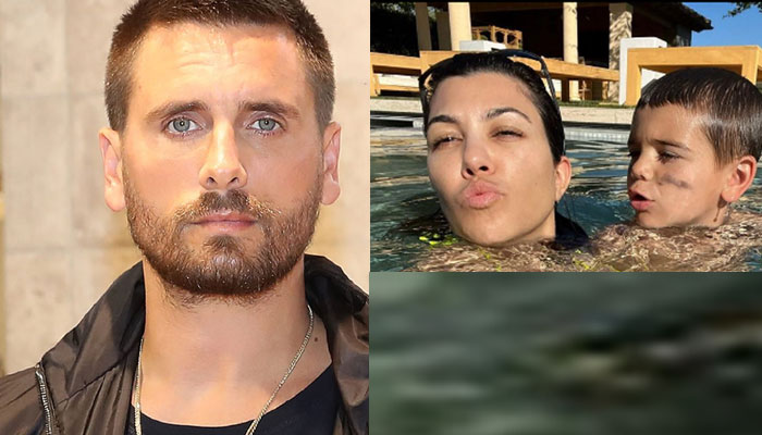 Kourtney Kardashian enjoys at pool with son as Scott Disick survives car accident